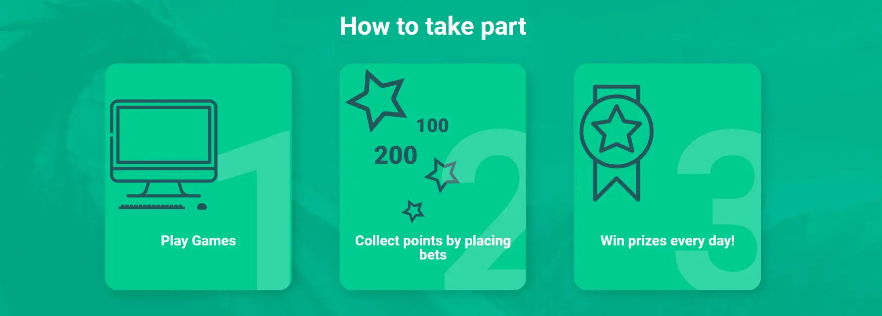 Detailed terms and conditions of the Every Day - valuable prizes promotion at 1xBet