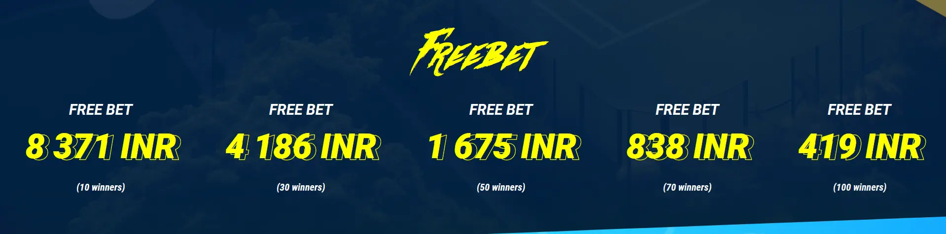 Freebet in Grand Slam tournaments