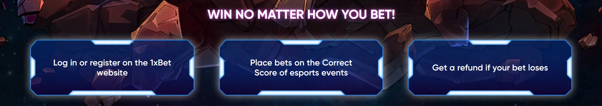 Main rules of the Esports Era promotion at 1xBet