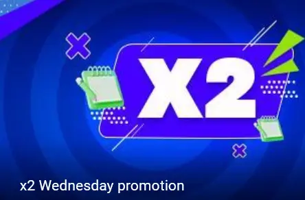 Wednesday - multiply by 2! at 1xBet